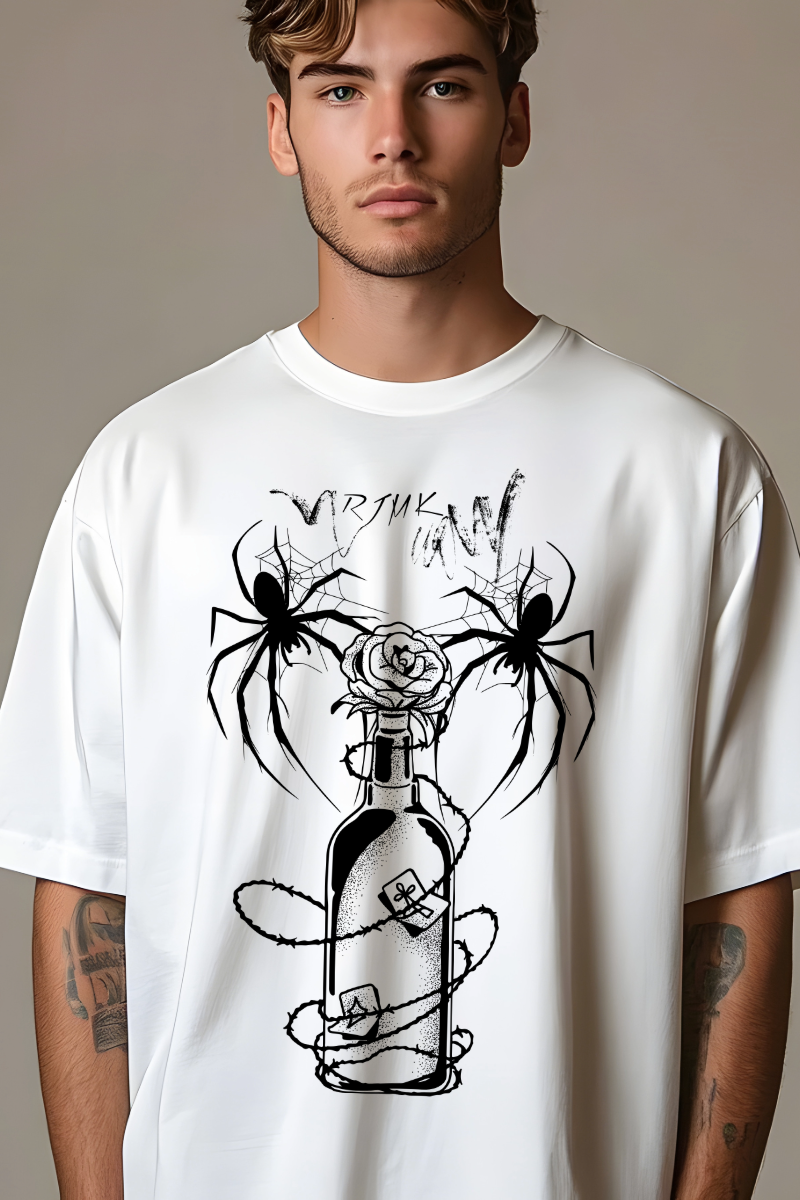 Spider & Rose Bottle – Men’s AS Colour Tall Tee
