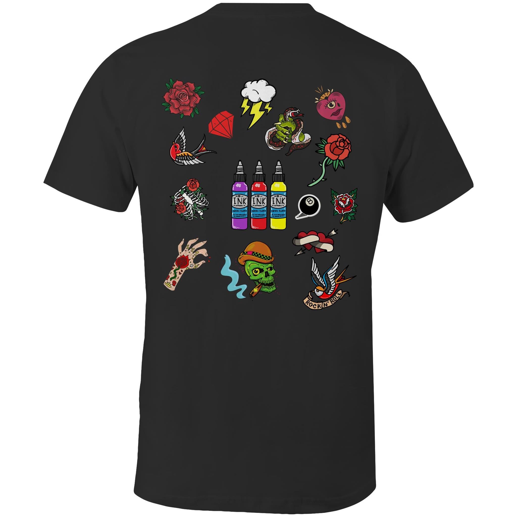 Tattoo Colour graphic t-shirt - classic t-shirt - mens t-shirt