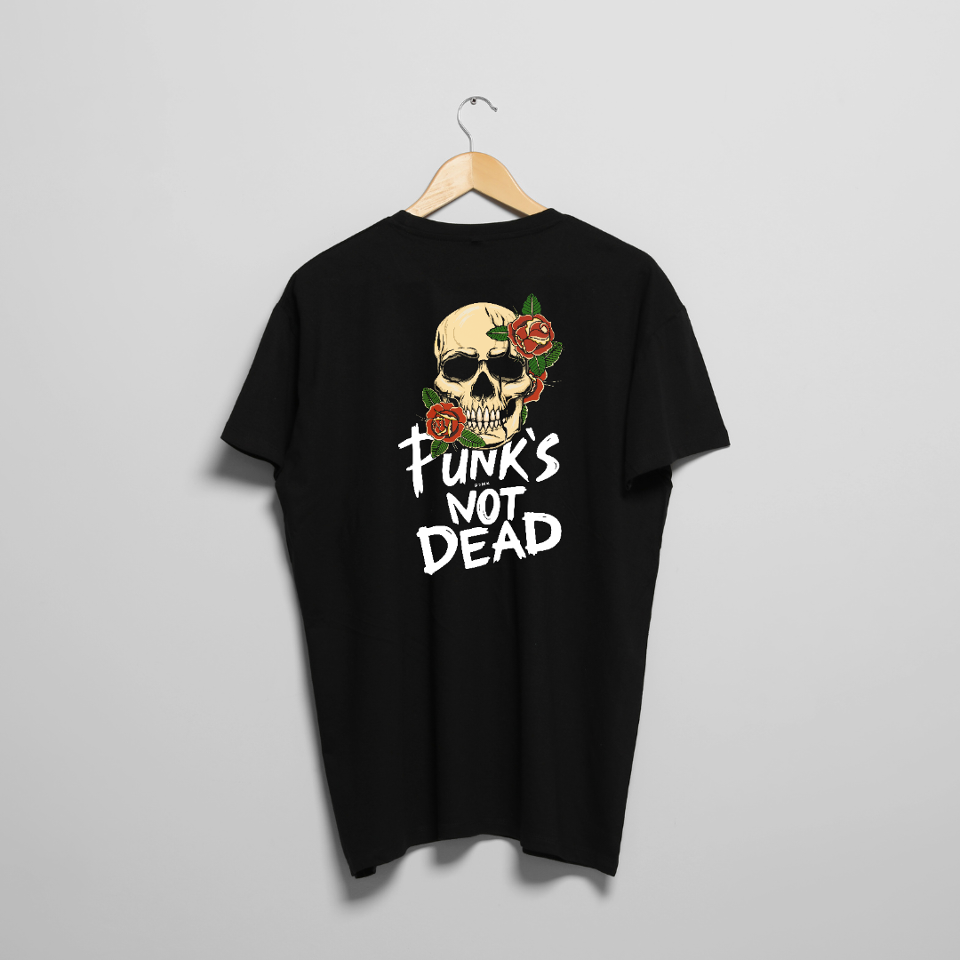 "Rebel Anthem: 'Punk's Not Dead' Tee by RJMK Clothing"