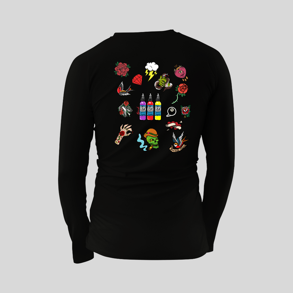 Tattoo Society  - Mens Long Sleeve T-Shirt - unisex long sleeve tshirt