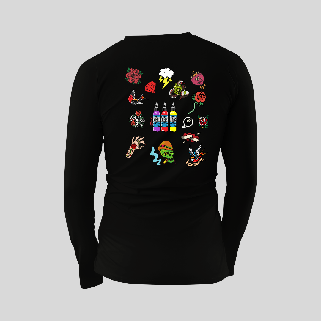 Tattoo Society  - Mens Long Sleeve T-Shirt - unisex long sleeve tshirt