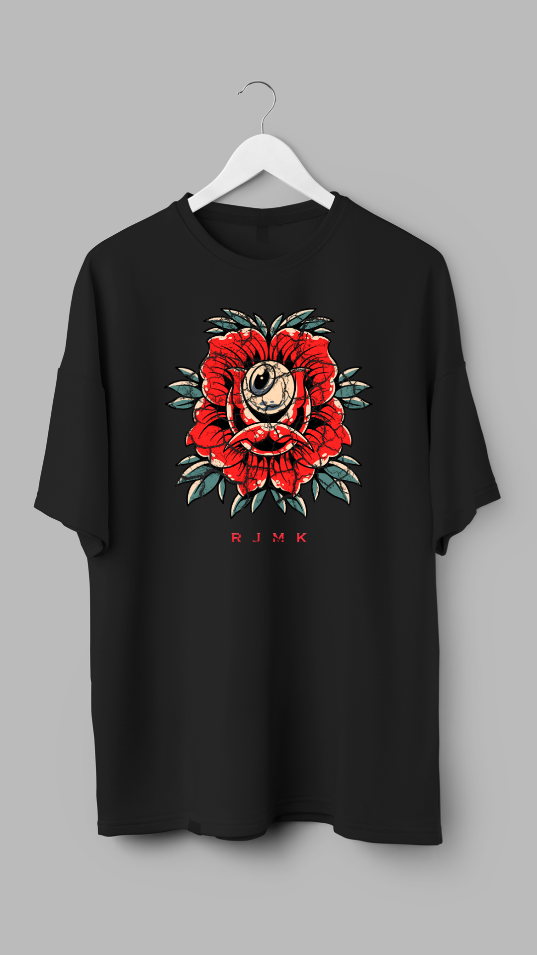 Roses and Eyes Mens Graphic T-shirt - RJMK Clothing
