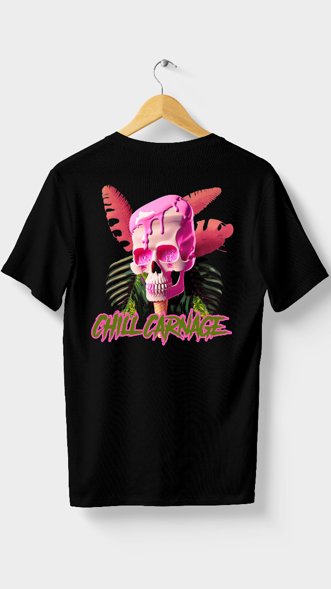 "Tropic of Terror: 'Chill Carnage' Graphic Tee by RJMK Clothing"