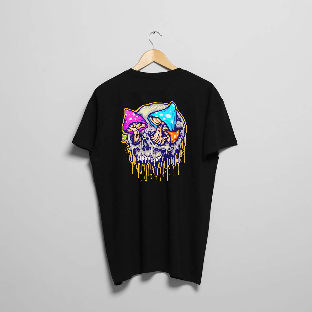RJMK Melting Mushrooms Graphic style Graphic T-shirt - unisex graphic t-shirt