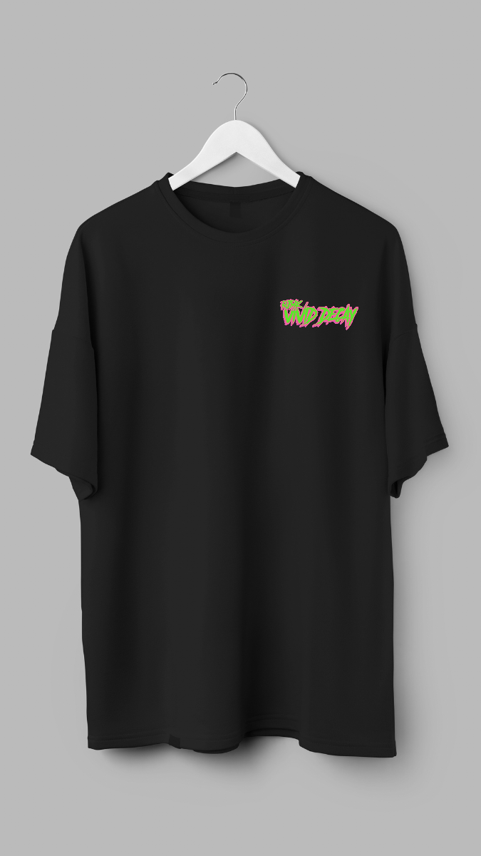 "Vivid Decay" Neon Skull Tee by RJMK Clothing – Dare to Stand Out
