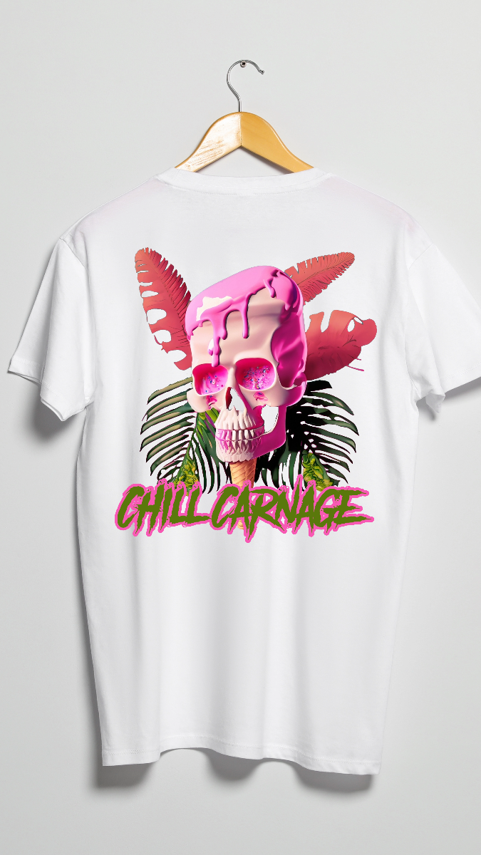 "Tropic of Terror: 'Chill Carnage' Graphic Tee by RJMK Clothing"