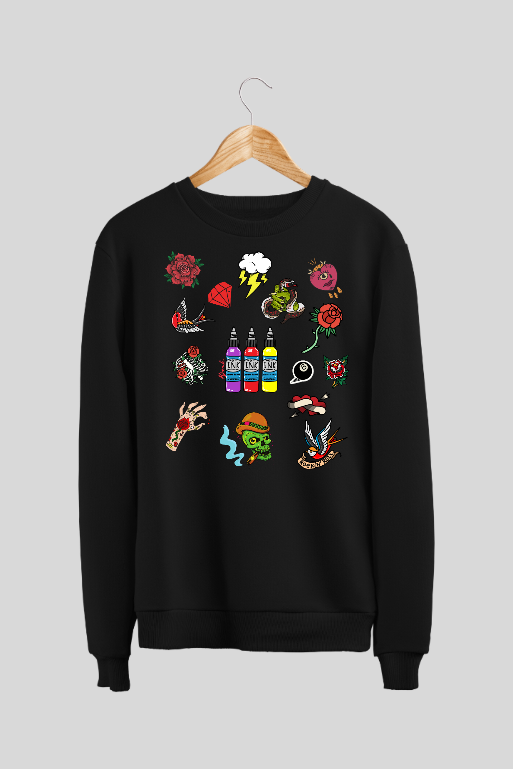 Tattoo Jumper - Graphic Jumper - Tattoo Ideas Sweatshirt