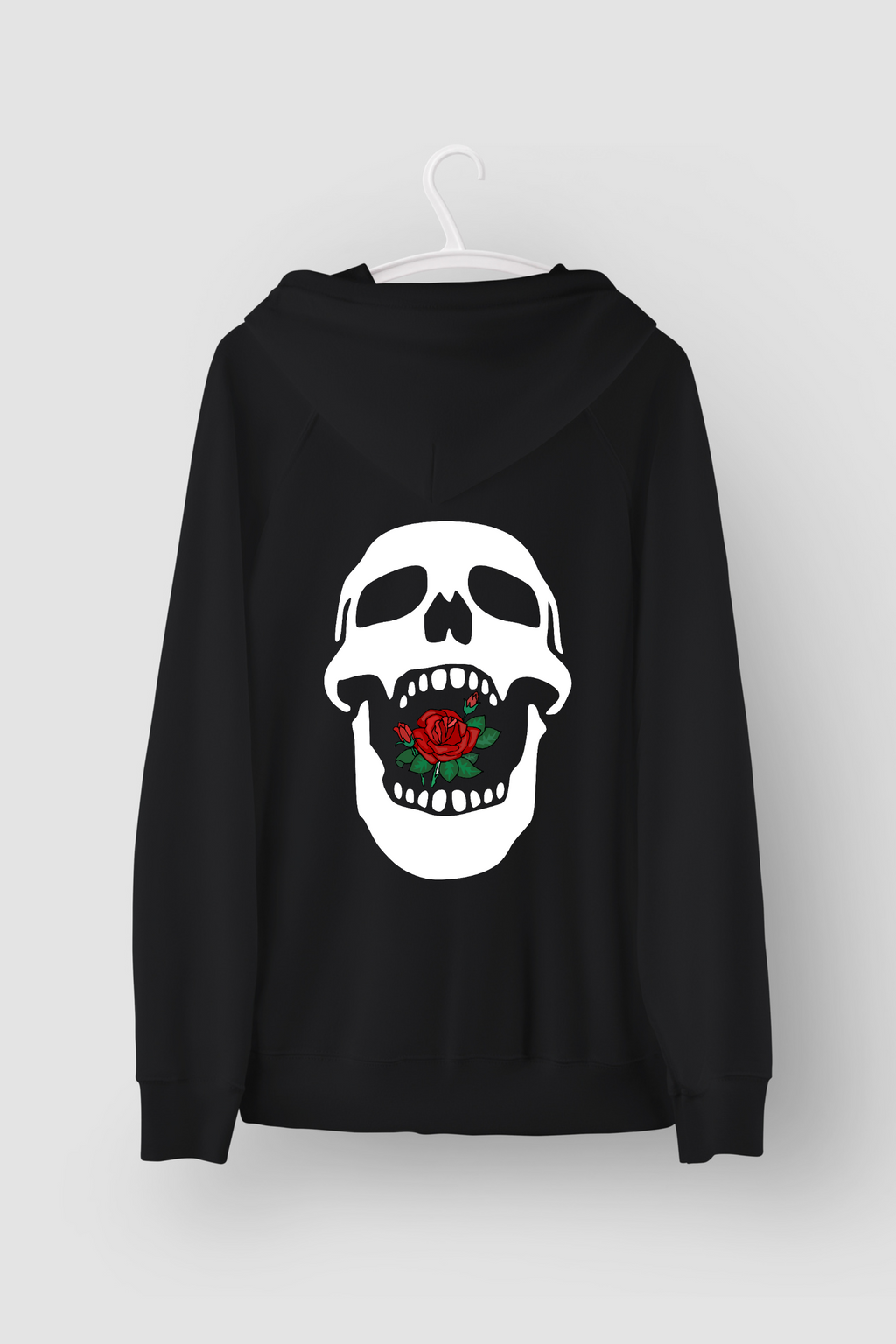 Rose Mouth AS Colour Stencil - Pocket Hoodie Sweatshirt