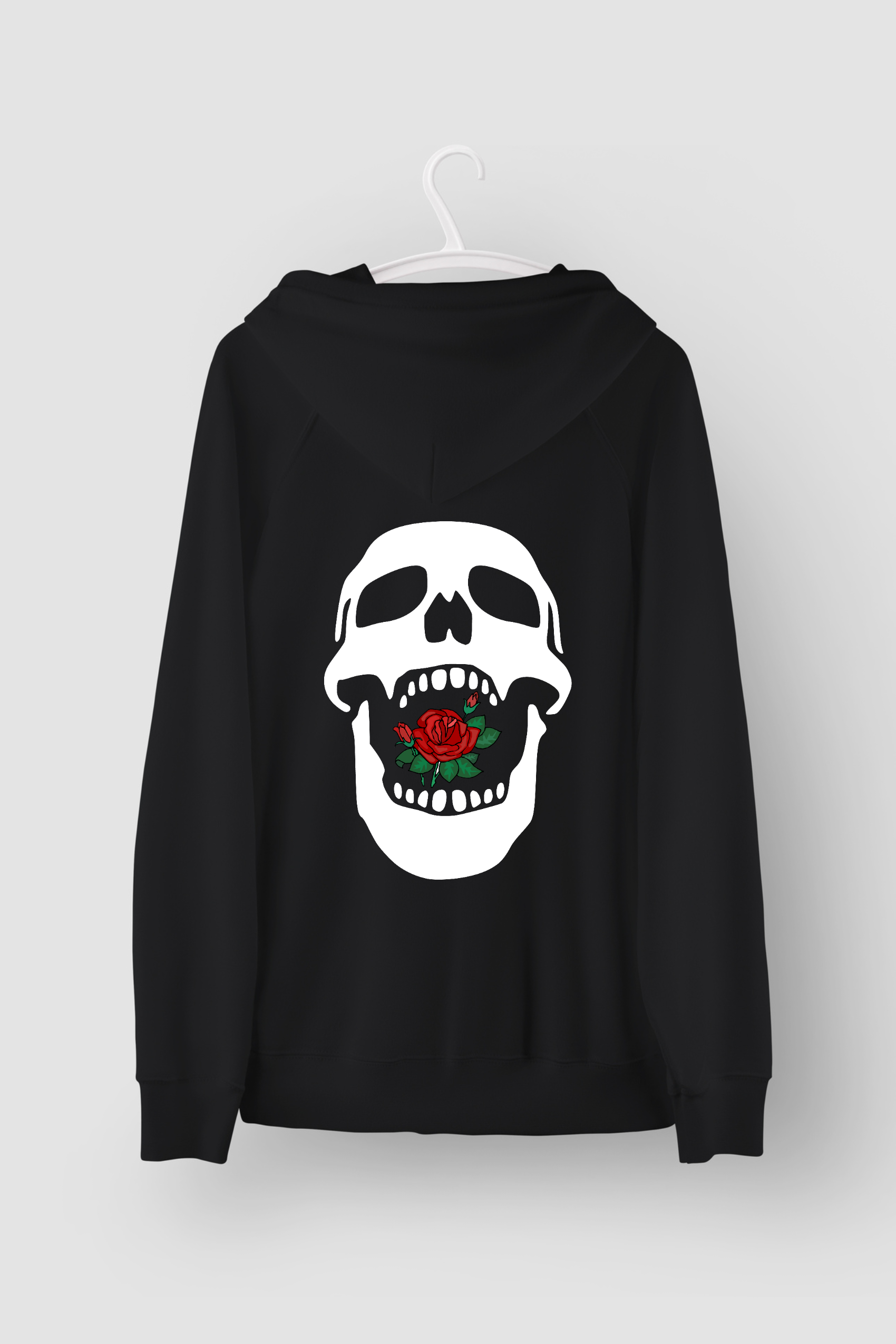 Rose Mouth AS Colour Stencil - Pocket Hoodie Sweatshirt