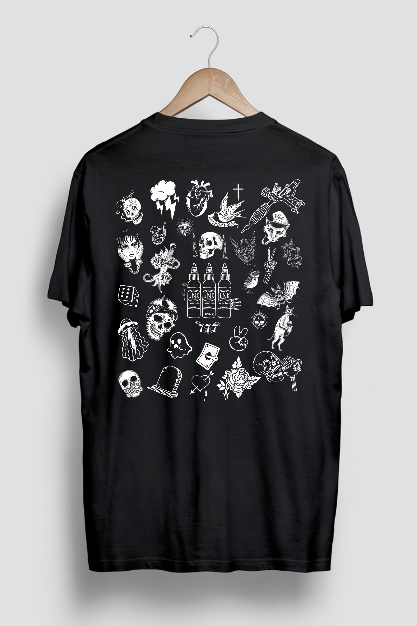 Tattoo Print Style - classic t-shirt - graphic t-shirt - mens t-shirt