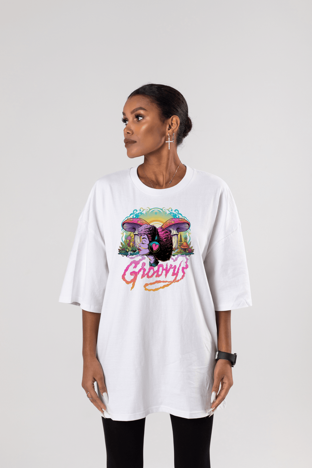"Psychedelic Dreams:Retro Vibe Tee by RJMK Clothing"