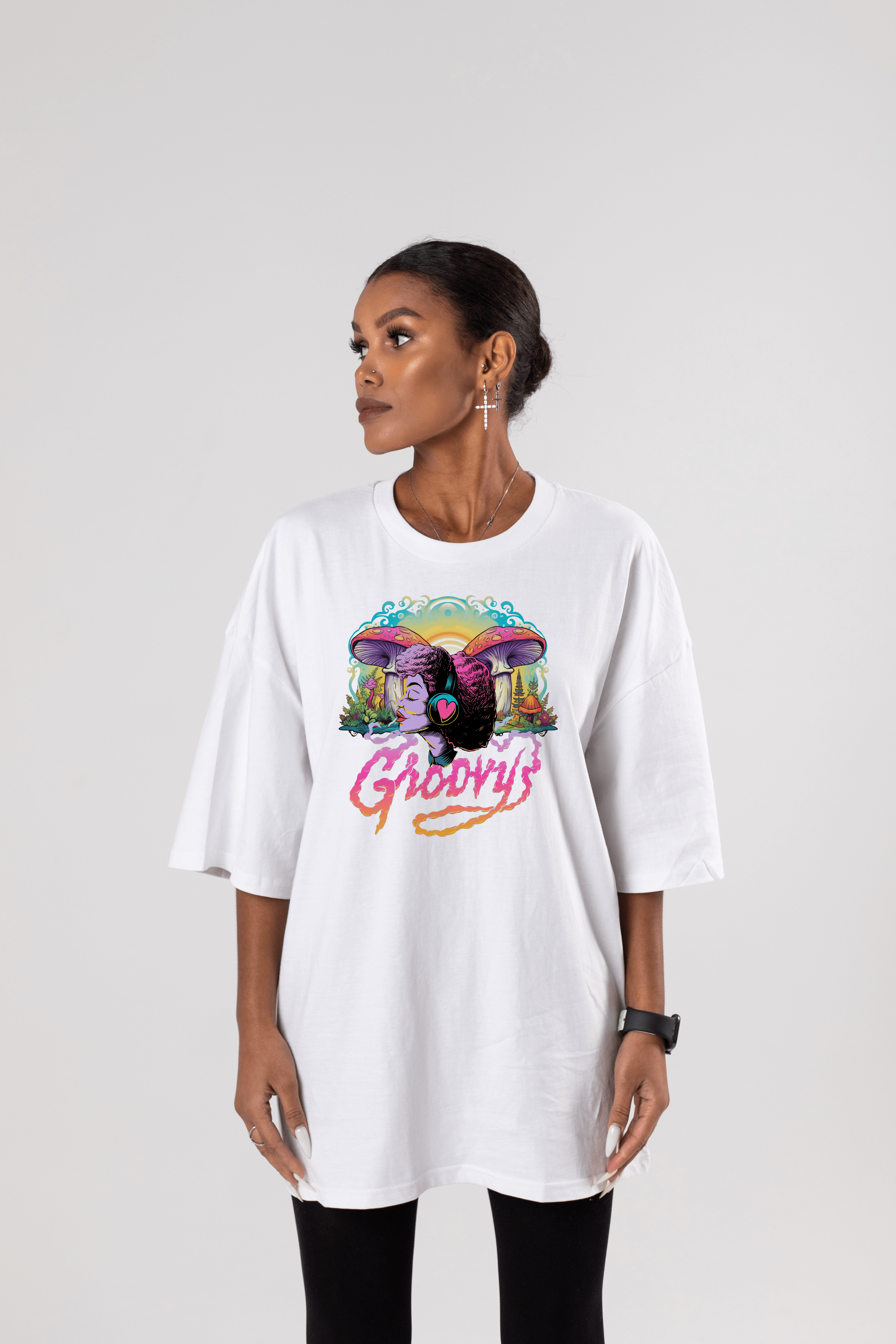 "Psychedelic Dreams:Retro Vibe Tee by RJMK Clothing"