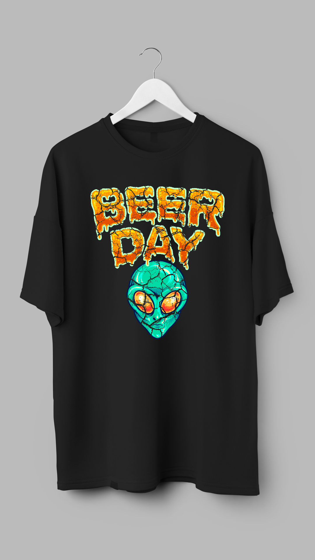 Beer Day" Alien Tee by RJMK Clothing – Cheers to Extraterrestrial Fun