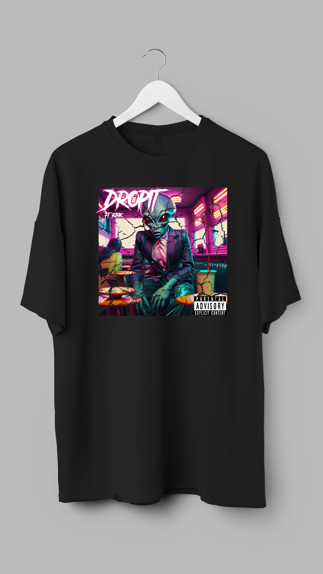 "Cosmic Beats" Alien DJ Tee by RJMK Clothing – Spin the Galactic Groove