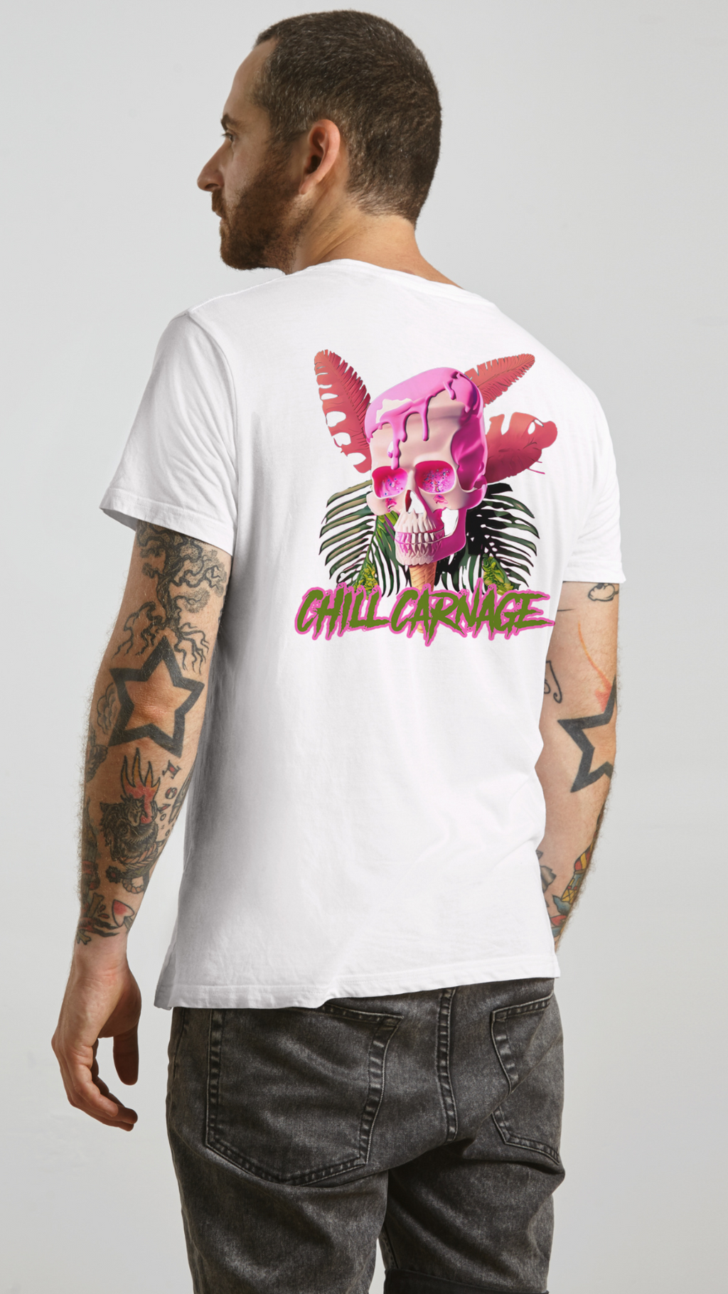 "Tropic of Terror: 'Chill Carnage' Graphic Tee by RJMK Clothing"