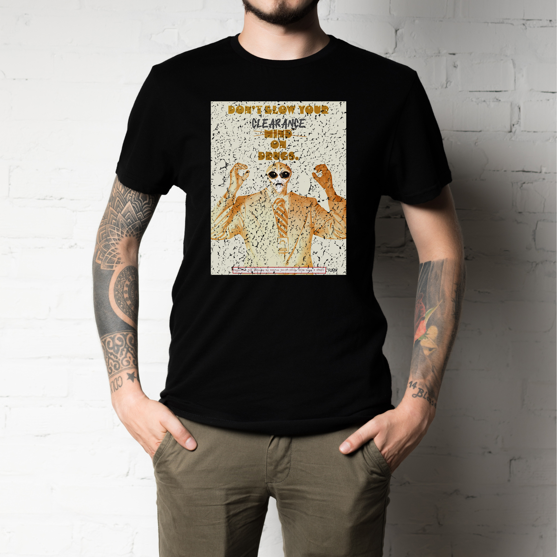 Alien Government Conspiracy Theory Tee by RJMK Clothing – Humour Meets Style