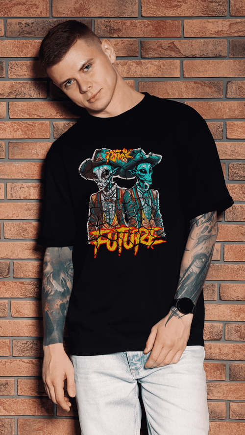 "Alien Ancestors" Graphic Tee by RJMK Clothing – Visionary Threads for the Bold
