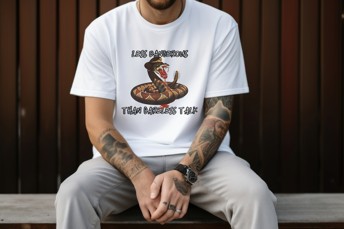 "Wisdom Serpent" Tee by RJMK Clothing – A Blend of Vintage Art and Modern Mantra
