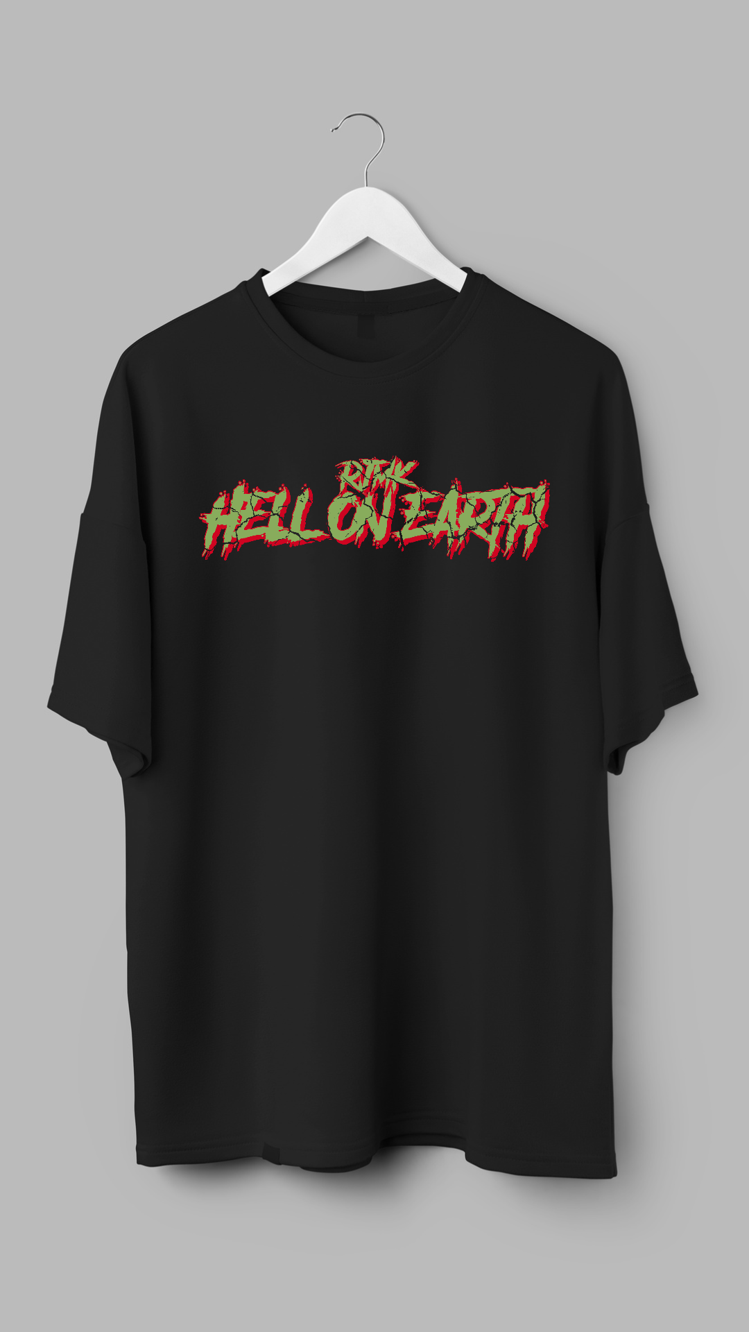 Hell On Earth - Mens Slogan T-shirt - RJMK Clothing