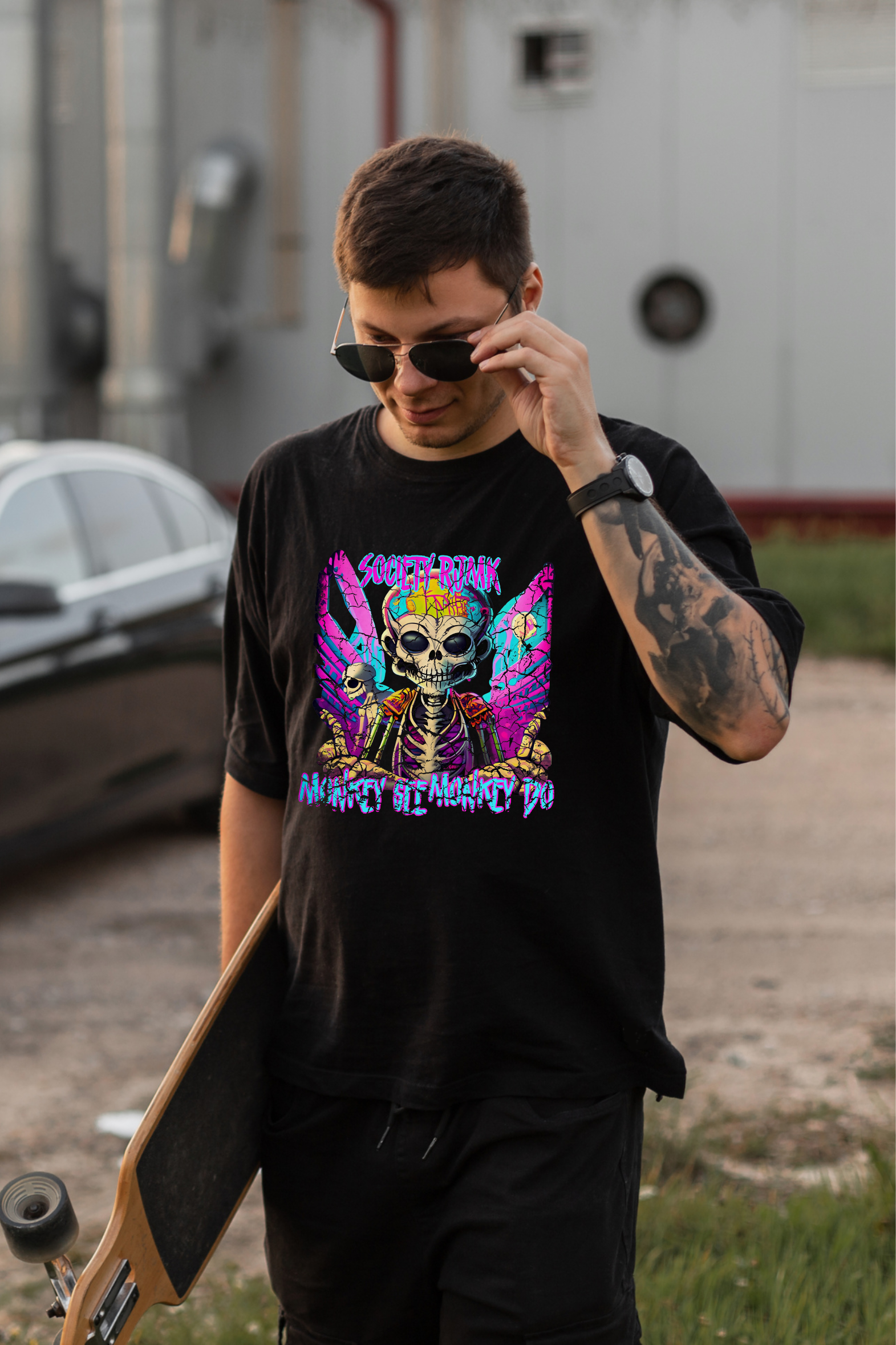 Monkey See Aliens - Mens Graphic T-shirt - RJMK Clothing