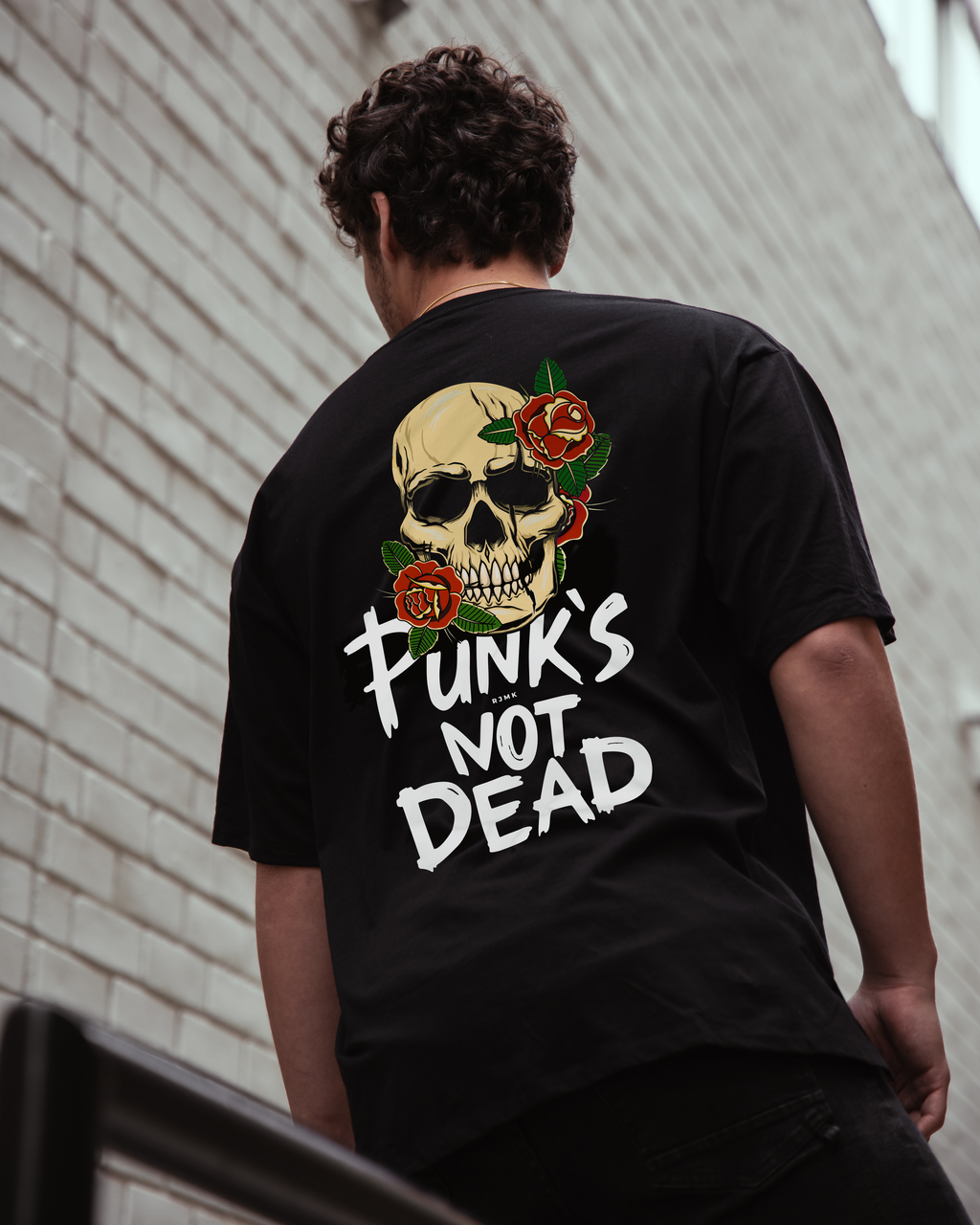 "Rebel Anthem: 'Punk's Not Dead' Tee by RJMK Clothing"