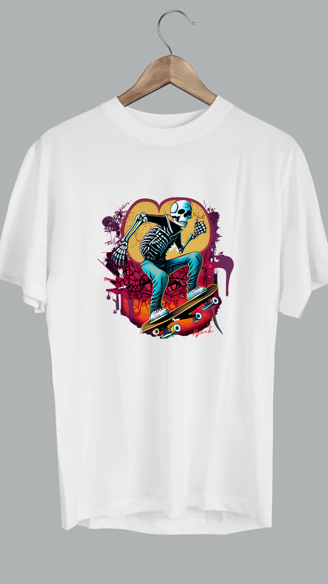 Skateboarding Is Life - Skeleton Graphic Tshirt