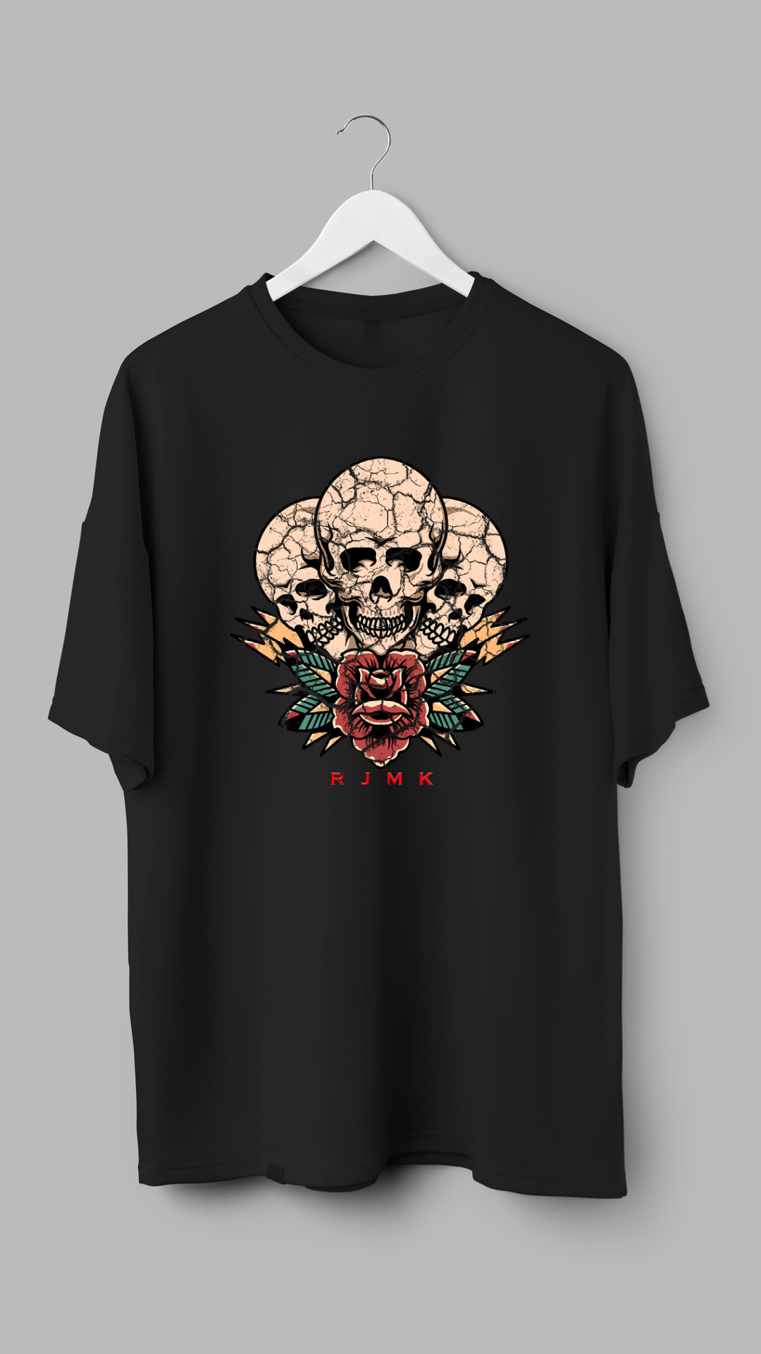 Skull and Roses - Men's Graphic T-shirt - RJMK Clothing