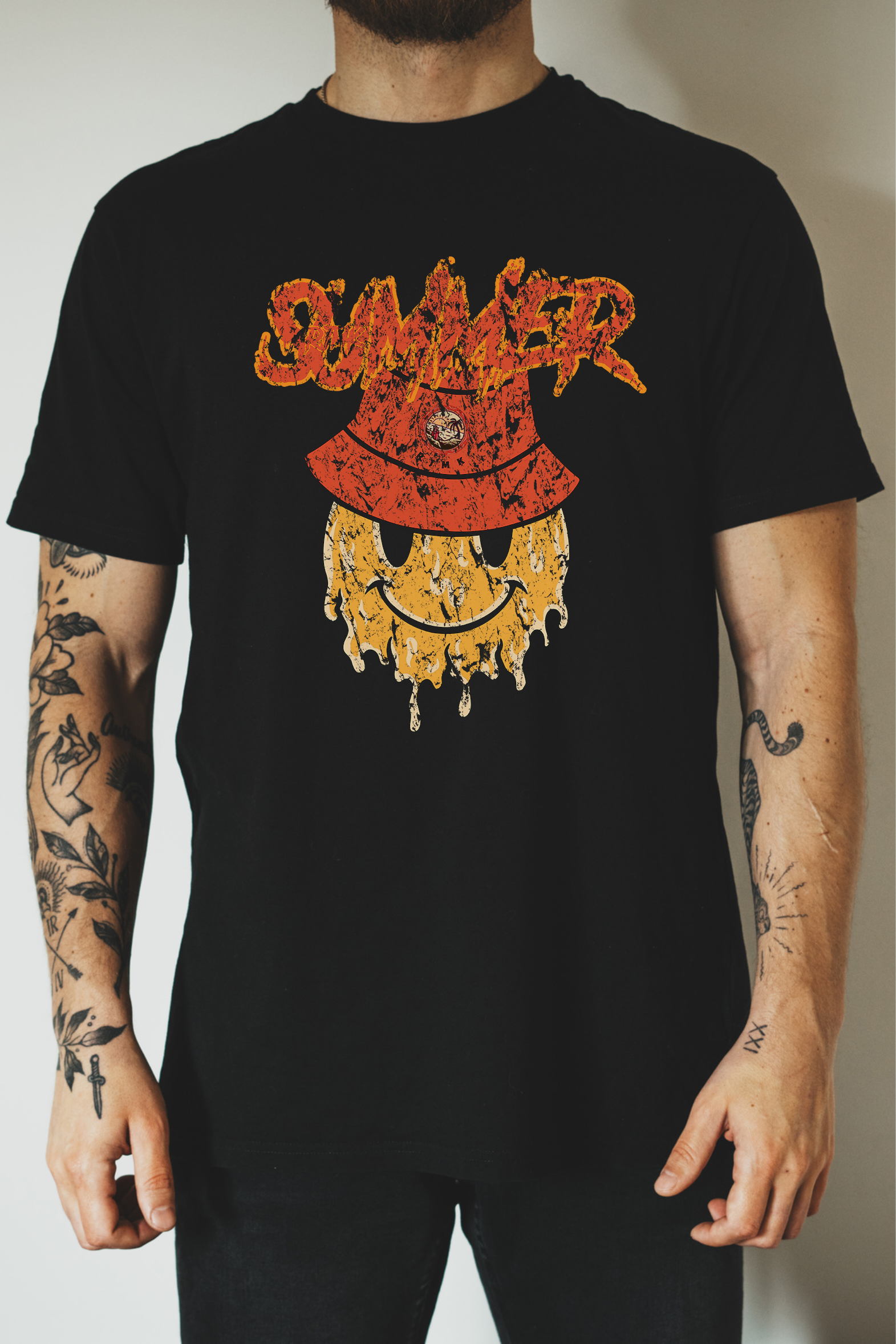 Melting Australian Summer - Mens Graphic T-shirt - RJMK Clothing