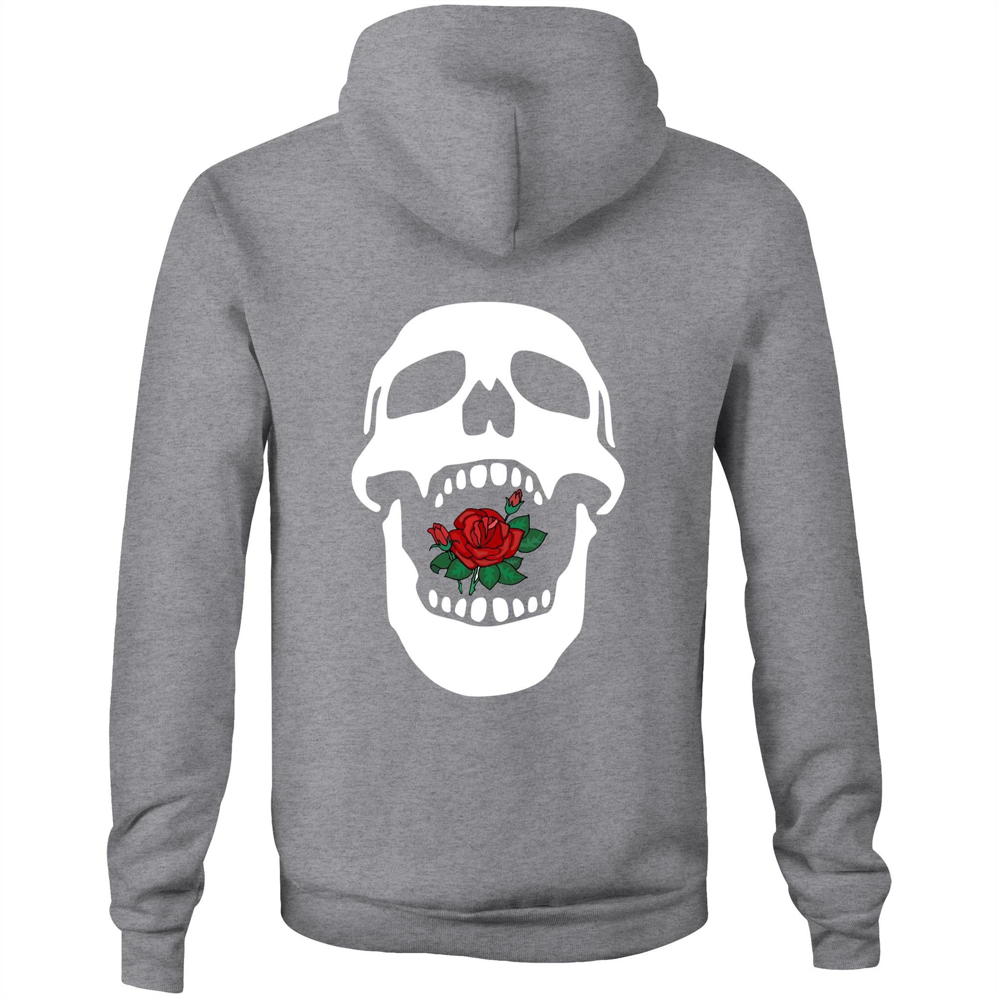Rose Mouth AS Colour Stencil - Pocket Hoodie Sweatshirt
