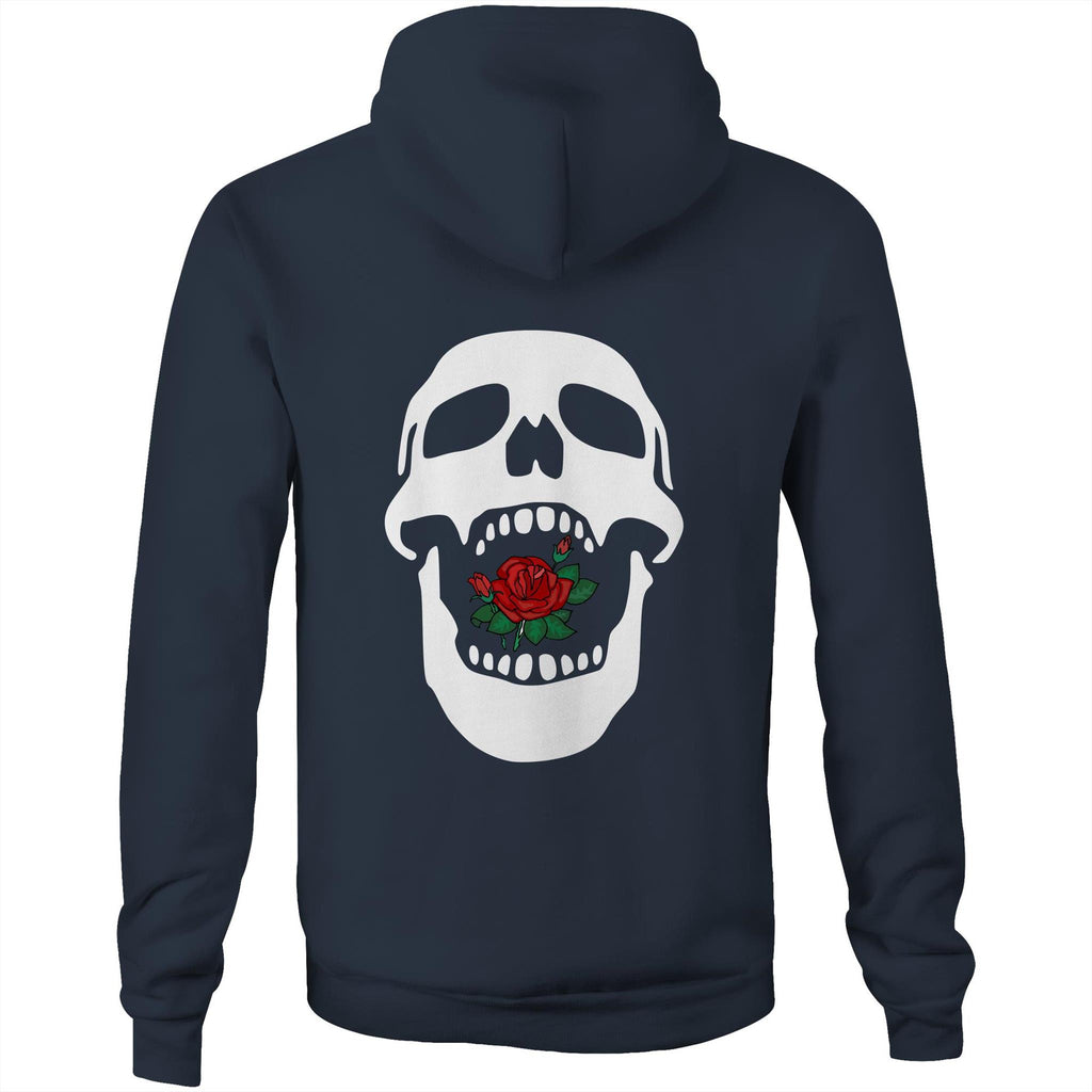 Rose Mouth AS Colour Stencil - Pocket Hoodie Sweatshirt