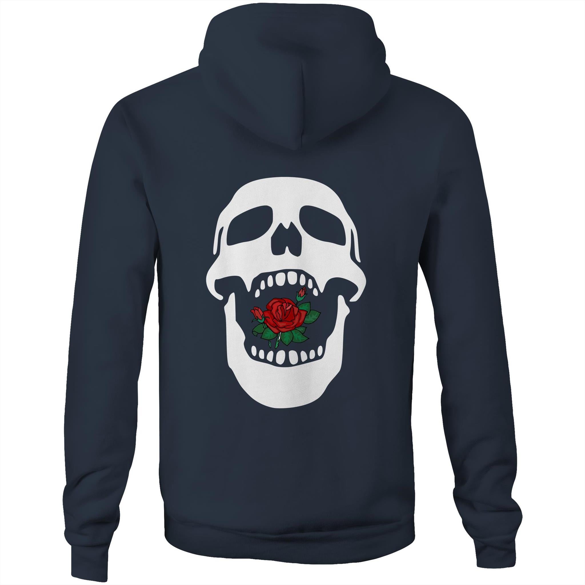 Rose Mouth AS Colour Stencil - Pocket Hoodie Sweatshirt