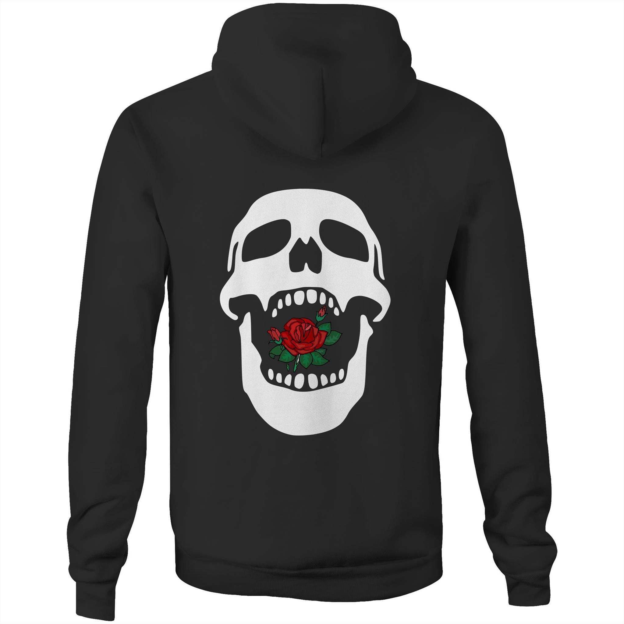 Rose Mouth AS Colour Stencil - Pocket Hoodie Sweatshirt