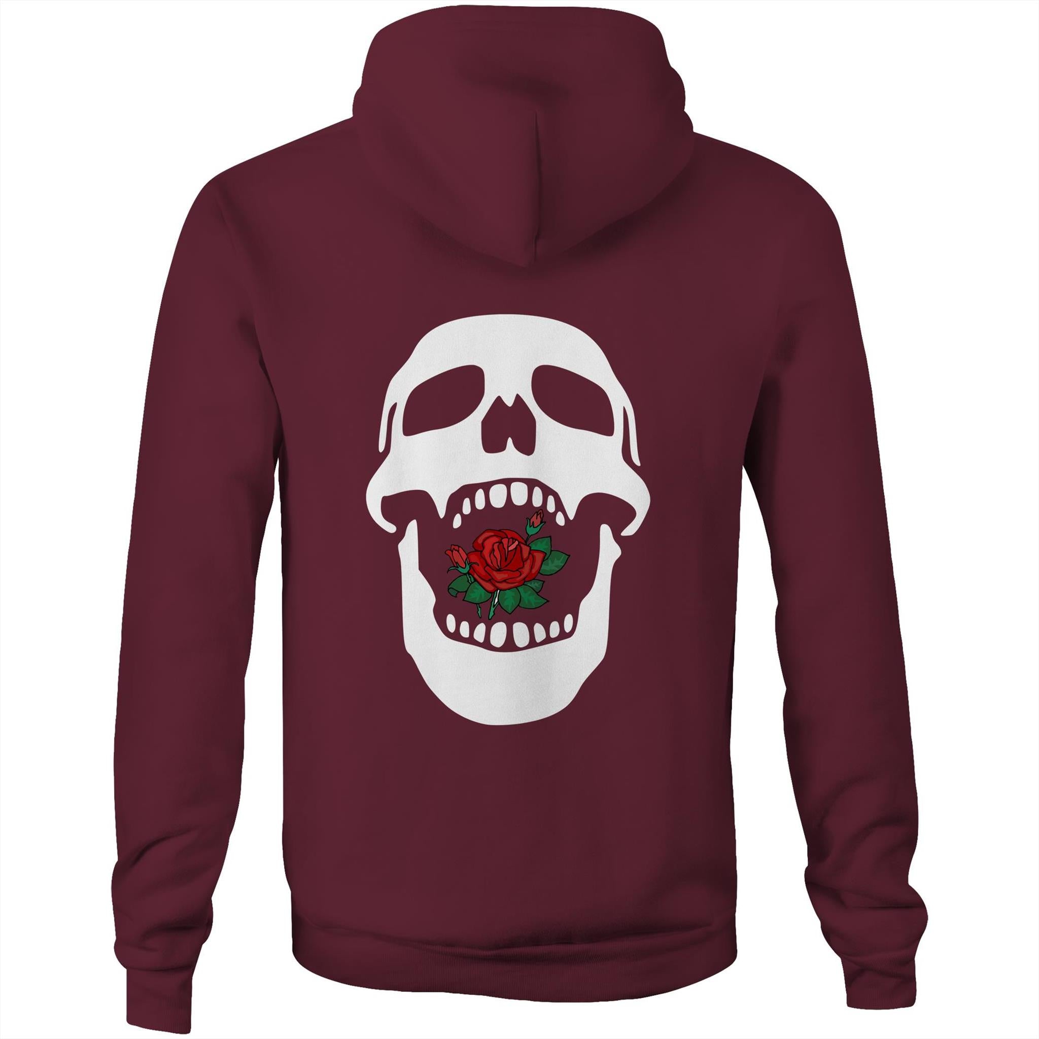 Rose Mouth AS Colour Stencil - Pocket Hoodie Sweatshirt